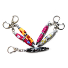 Animal Printing Crystal Ballpoin Mini Pen Keychain ROHS Approved