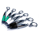 Silk Screen Animal Brass 65mm Small Ballpoint Pens With C Keyring