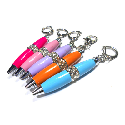 Steel Pantone Color Keychain Ballpoint Pen CE Certification