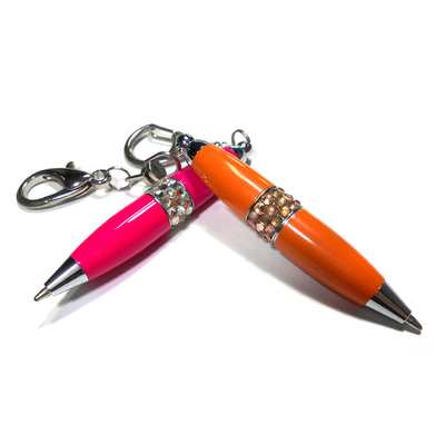 Steel Pantone Color Keychain Ballpoint Pen CE Certification