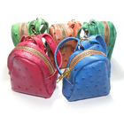 ROHS Mini Backpack Keyring , Glitter Leather Coach Bag Keychain