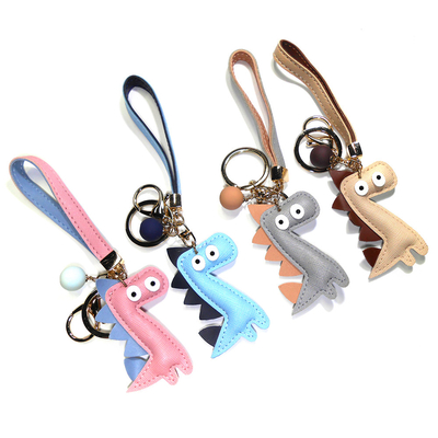 Printing Logo Horse Leather Keychain , 4.5CM Personalised Animal Keyrings