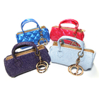 Women Lightweight Custom Leather Mini Handbag Keychain For Decoration