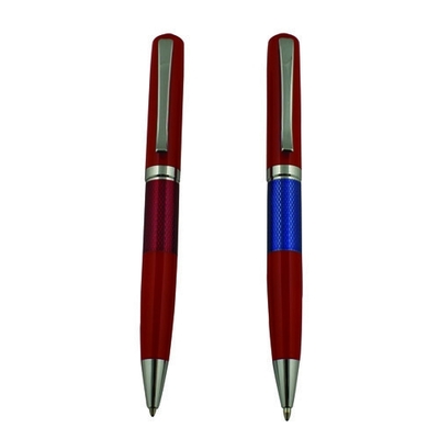 Silky Smooth Promotional Metal Pens , Blue Ink Professional Ballpoint Pen