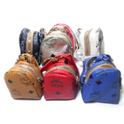 Lightweight 8.5*9CM Leather Small Backpack Keychain Custom Logo CE Approved
