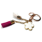 Red Personalized Tassel Keychain