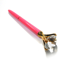 Retarctable Stainless Steel Ballpoint Pen , Laser Logo Diamond Gel Pen