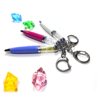 Bling Stainless Steel Personalised Crystal Pen , 26g Crystal Gel Pen