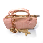 Female Leather Mini Handbag Keychain For Decoration Lightweight