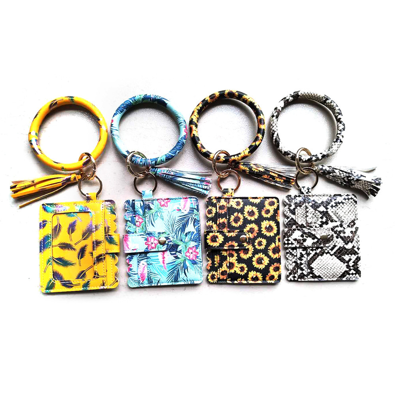 Alloy Round Bracelet Keychain