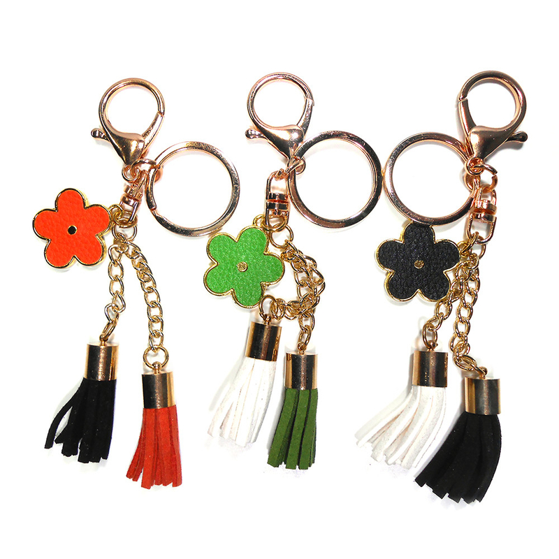 Red Personalized Tassel Keychain