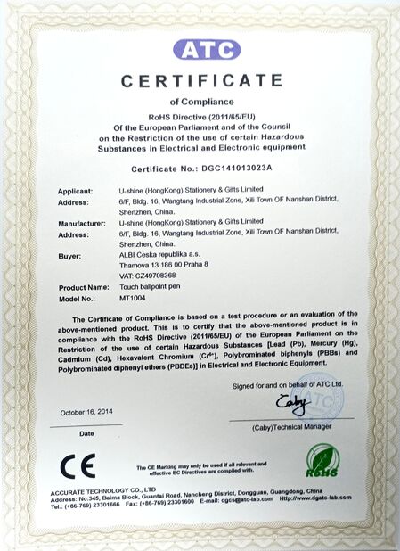 ShenZhen U-shine Stationery and Gifts Limited